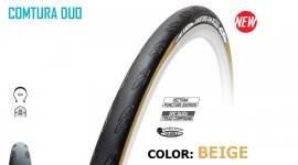 ΕΛΑΣΤΙΚΟ ROAD 28 TUFO COMTURA DUO Clincher 25mm black-beige