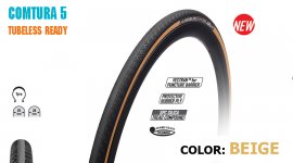 ΕΛΑΣΤΙΚΟ ROAD 28 TUFO COMTURA 5 Tubeless Ready 25mm black-beige