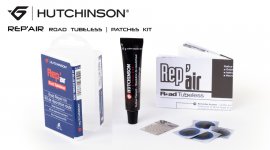 ΚΙΤ ΕΠΙΣΚΕΥΗΣ ΜΠΑΛΩΜΑΤΑ ΕΛΑΣΤΙΚΟΥ TUBELESS HUTCHINSON REP'AIR ROAD - 4 τεμ. 17mm και κόλλα