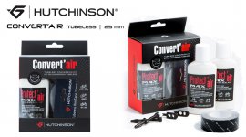 TUBELESS KIT HUTCHINSON CONVERT'AIR - ΤΑΙΝΙΕΣ 25mm - 2 ΥΓΡΑ 120ml - 2 ΒΑΛΒ. 48mm - ΕΡΓΑΛ.