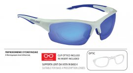 ΓΥΑΛΙΑ SALICE 838RW WHITE ΜΕ ΦΑΚΟΥΣ Hydro Rainbow blue